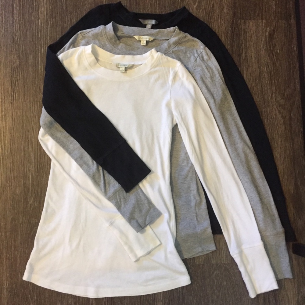 Nordstrom BP Rubbish White Long Sleeve T-Shirt